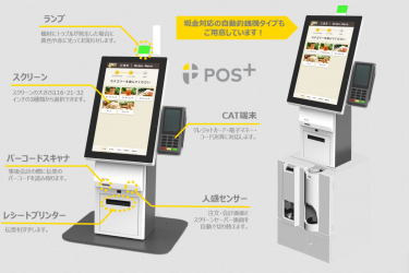 セルフレジと券売機の両機能搭載！多言語にも対応する「POS＋ selfregi」